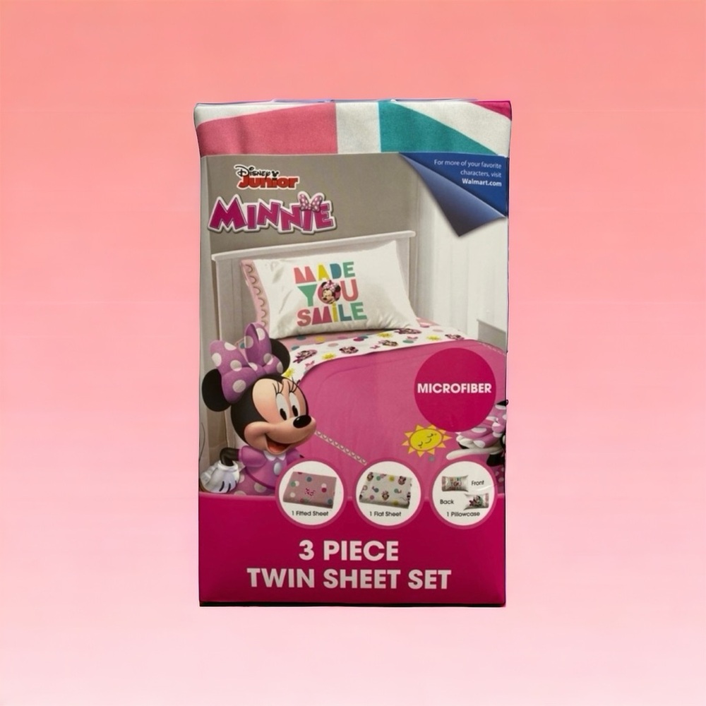 MINNIE‎ 3 Piece Twin Microfiber Sheet Set